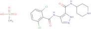 4-((2,6-Dichlorobenzoyl)amino)-N-piperidin-4-yl-1H-pyrazole-3-carboxamide methanesulfonate