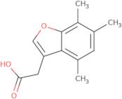 (4,6,7-Trimethyl-1-benzofuran-3-yl)acetic acid