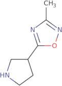 3-Methyl-5-(pyrrolidin-3-yl)-1,2,4-oxadiazole
