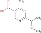 2-(1-Methoxyethyl)-4-methylpyrimidine-5-carboxylic acid