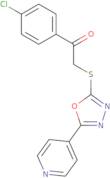 1-(4-Chlorophenyl)-2-{[5-(4-pyridinyl)-1,3,4-oxadiazol-2-yl]sulfanyl}-1-ethanone