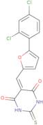 5-[[5-(2,4-Dichlorophenyl)furan-2-yl]methylidene]-2-sulfanylidene-1,3-diazinane-4,6-dione