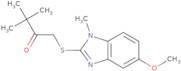 1-[(5-Methoxy-1-methyl-1H-benzimidazol-2-yl)thio]-3,3-dimethylbutan-2-one