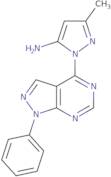 3-Methyl-1-{1-phenyl-1H-pyrazolo[3,4-d]pyrimidin-4-yl}-1H-pyrazol-5-amine