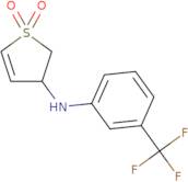 3-{[3-(Trifluoromethyl)phenyl]amino}-2,3-dihydro-1λ⁶-thiophene-1,1-dione