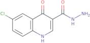 6-Chloro-4-hydroxyquinoline-3-carbohydrazide