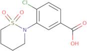 4-Chloro-3-(1,1-dioxido-1,2-thiazinan-2-yl)benzoic acid