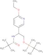 N-((S)-2-((tert-Butyldimethylsilyl)oxy)-1-(6-ethoxypyridin-3-yl)ethyl)-2-methylpropane-2-sulfinami…