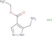 Ethyl 3-(aminomethyl)-1H-pyrazole-4-carboxylate hydrochloride