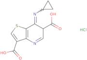 7-(cyclopropylimino)-4H,7H-thieno[3,2-b]pyridine-3,6-dicarboxylic acid hydrochloride