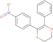 5-(4-Nitrophenyl)-6-phenyl-2,3-dihydro-1,4-oxathiine