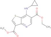 6-ethyl 3-methyl 7-(cyclopropylamino)thieno[3,2-b]pyridine-3,6-dicarboxylate