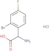 (2R)-2-Amino-2-(2-bromo-4-fluorophenyl)acetic acid hydrochloride