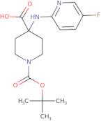 -1(tert-butoxycarbonyl)-4-5-fluoropyridin-2-yl)amino)piperidine-4-carboxylic acid