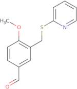 4-Methoxy-3-[(pyridin-2-ylsulfanyl)methyl]benzaldehyde