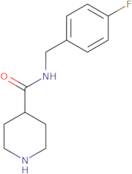 N-[(4-Fluorophenyl)methyl]piperidine-4-carboxamide