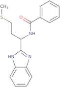 N-(1-Benzimidazol-2-yl-3-methylthiopropyl)benzamide