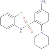 5-Amino-N-(2-chlorophenyl)-2-(piperidin-1-yl)benzene-1-sulfonamide