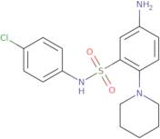 5-Amino-N-(4-chlorophenyl)-2-(piperidin-1-yl)benzene-1-sulfonamide