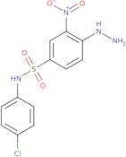 N-(4-Chlorophenyl)-4-hydrazinyl-3-nitrobenzene-1-sulfonamide