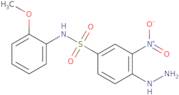 4-Hydrazinyl-N-(2-methoxyphenyl)-3-nitrobenzene-1-sulfonamide