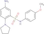 5-Amino-N-(4-methoxyphenyl)-2-(pyrrolidin-1-yl)benzene-1-sulfonamide