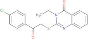 2-{[2-(4-Chlorophenyl)-2-oxoethyl]sulfanyl}-3-ethyl-3,4-dihydroquinazolin-4-one