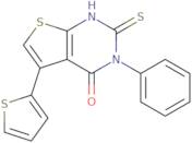 2-Mercapto-3-phenyl-5-thien-2-ylthieno[2,3-d]pyrimidin-4(3H)-one