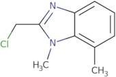 2-(Chloromethyl)-1,7-dimethyl-1H-1,3-benzodiazole