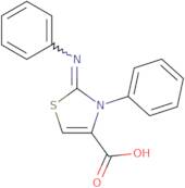 2,3-Dihydro-3-phenyl-2-(phenylimino)-1,3-thiazole-4-carboxylic acid