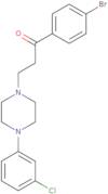 1-(4-Bromophenyl)-3-[4-(3-chlorophenyl)piperazin-1-yl]propan-1-one