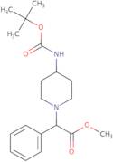 Methyl 2-{4-[(tert-butoxycarbonyl)amino]-piperidino}-2-phenylacetate