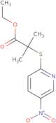 Ethyl 2-methyl-2-[(5-nitro-2-pyridinyl)sulfanyl]propanoate