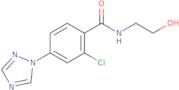 2-Chloro-N-(2-hydroxyethyl)-4-(1H-1,2,4-triazol-1-yl)benzamide