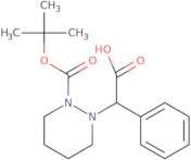 2-{2-[(tert-Butoxy)carbonyl]-1,2-diazinan-1-yl}-2-phenylaceticacid