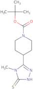 4-[4-Methyl-5-thio-4H-1,2,4-triazol-3-yl]piperidine, N-BOC protected
