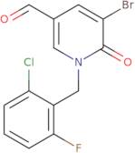 5-Bromo-1-(2-chloro-6-fluorobenzyl)-1,6-dihydro-6-oxopyridine-3-carboxaldehyde