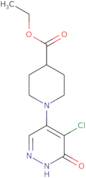 Ethyl 1-(5-chloro-1,6-dihydro-6-oxopyridazin-4-yl)piperidine-4-carboxylate