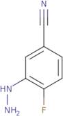 4-Fluoro-3-hydrazino-benzonitrile