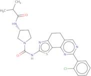 (3R)-N-[8-(2-Chlorophenyl)-4H,5H-[1,3]thiazolo[4,5-H]quinazolin-2-yl]-3-(2-methylpropanamido)pyrro…