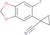 1-(6-Fluoro-1,3-dioxaindan-5-yl)cyclopropane-1-carbonitrile