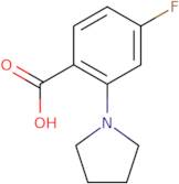 4-Fluoro-2-(1-pyrrolidinyl)benzoic acid