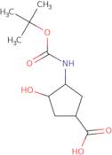 (1S,3R,4S)-3-{[(tert-Butoxy)carbonyl]amino}-4-hydroxycyclopentane-1-carboxylic acid