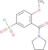 4-Methoxy-3-(pyrrolidin-1-ylcarbonyl)-benzenesulfonyl chloride