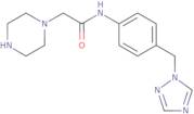 N-(4-((1H-1,2,4-Triazol-1-yl)methyl)phenyl)-2-(piperazin-1-yl)acetamide dihydrochloride