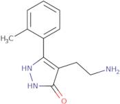 4-(2-Aminoethyl)-5-(2-methylphenyl)-1,2-dihydro-3H-pyrazol-3-one