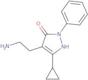 4-(2-Aminoethyl)-5-cyclopropyl-2-phenyl-1,2-dihydro-3H-pyrazol-3-one