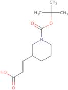 1-Boc-piperidin-3-ylpropionic acid