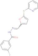 3-Fluoro-N'-{[5-(pyridin-2-ylsulfanyl)furan-2-yl]methylidene}benzohydrazide