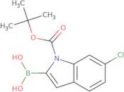 6-Chloroindole-2-boronic acid, N-BOC protected